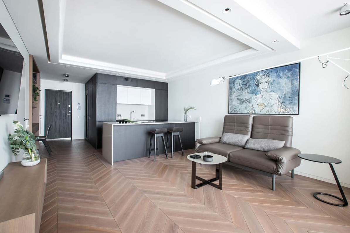 PARQUET OFFICINE ROVERE NATURALE SPINA FRANCESE 45°