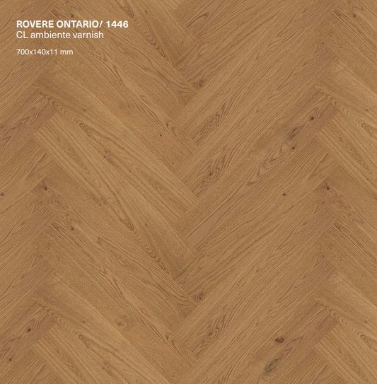 PARQUET SKEMA LUMBERTECH S700 SPINA ITALIANA ROVERE ONTARIO 1446 - 700x140x11 mm