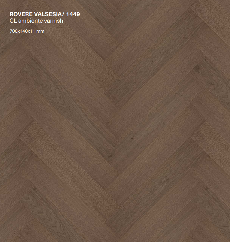 PARQUET SKEMA LUMBERTECH S700 SPINA ITALIANA ROVERE VALSESIA 1449 - 700x140x11 mm