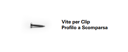 VITI PER CLIP SISTEMA A SCOMPARSA